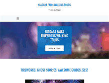 Tablet Screenshot of niagarawalkingtours.com
